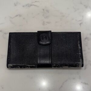 Fendi Black Textured Leather Wallet